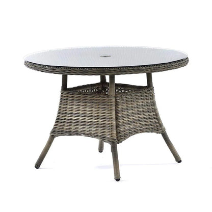 US Retro Outdoor Rattan Cafe Restaurant Table and Chair Combination Open-air Courtyard Garden Rattan Dining Table and Chairs