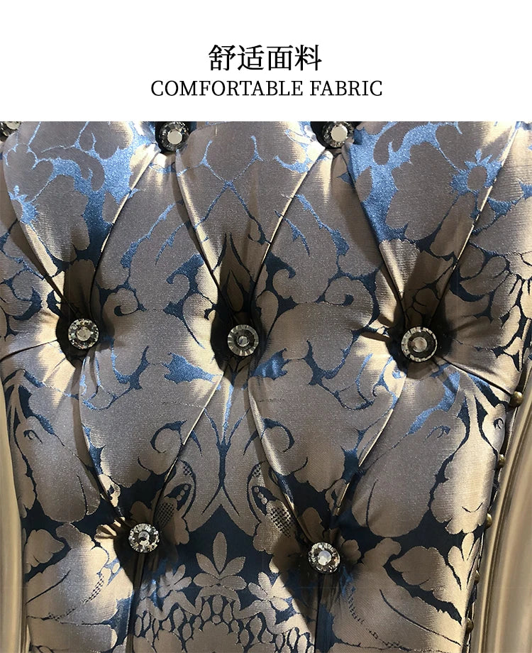 A07 French solid wood dining table and chair combination luxury carved dining table household rectangle