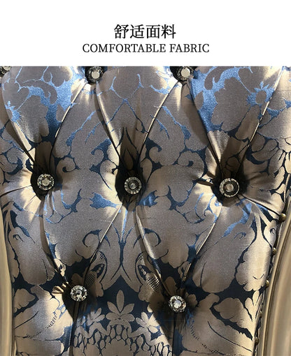 A07 French solid wood dining table and chair combination luxury carved dining table household rectangle