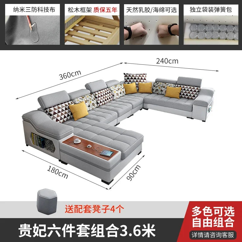 +··Creative Minimalist Living Room Sofas Lazy Nordic Leather Sofas Designer Living Room Sofas Lounge Koltuk Takımı Home Furnitur