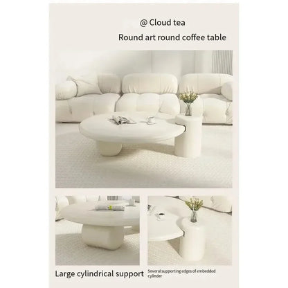 Lamps Modern Round Simple Table Nordic Smart Glamour Premium Design Coffee Tables Small White Cute Mesa De Centro Furniture