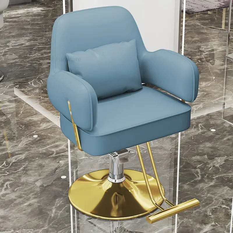 Light Luxury Barber Chairs Hair Salon Special Liftable Barber Chair European Simple Salon Furniture Hairdressing Salon Chairs Y