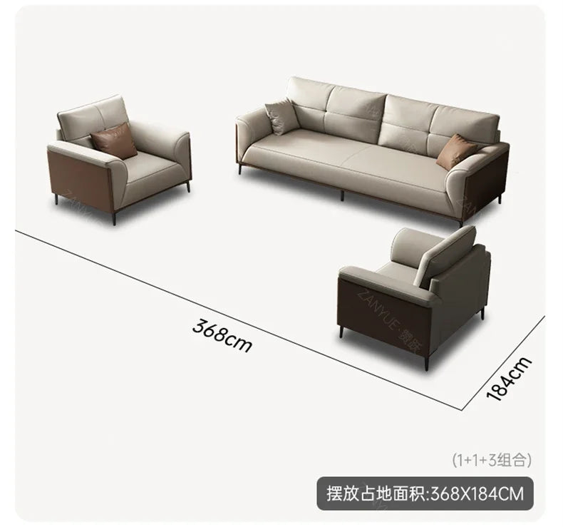 Designer Luxury Living Room Sofa Set Minimalist Beige Sectional Modern Nordic Sofas Puffs Double Canape Salon Home Furniture