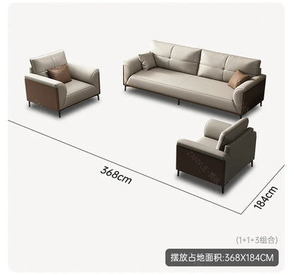 Designer Luxury Living Room Sofa Set Minimalist Beige Sectional Modern Nordic Sofas Puffs Double Canape Salon Home Furniture