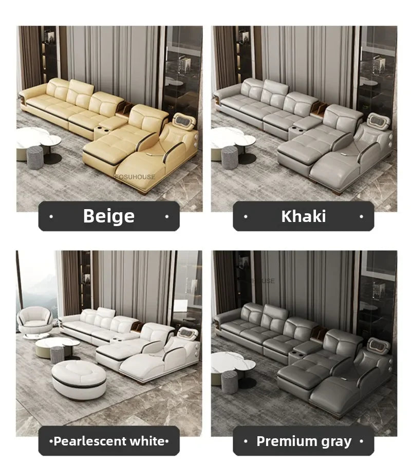 European Luxury Living Room Sofas Home Leisure Sofa Bed Recliner Design Living Room Furniture Modern Corner Smart Massage Sofa