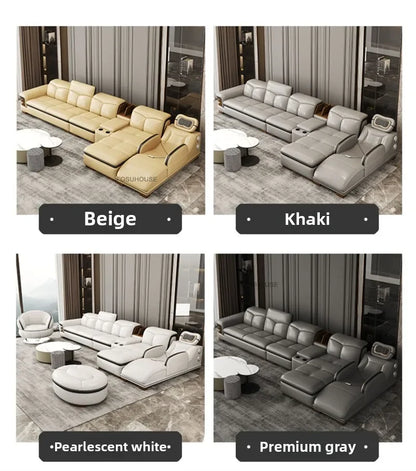 European Luxury Living Room Sofas Home Leisure Sofa Bed Recliner Design Living Room Furniture Modern Corner Smart Massage Sofa