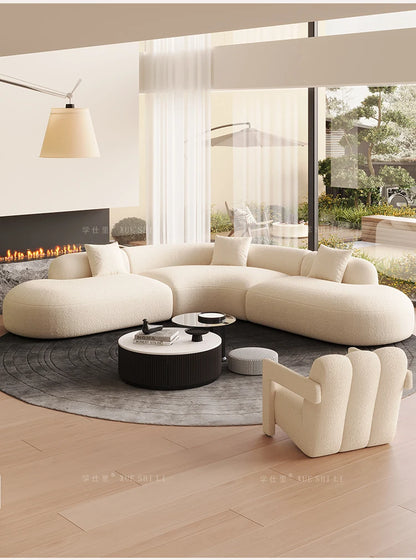 Hotel Curved Sofa Designer Leisure High Quality Hallway Aesthetics Modern Balcony Sofas Leisure Gaming Muebles Home Furniture
