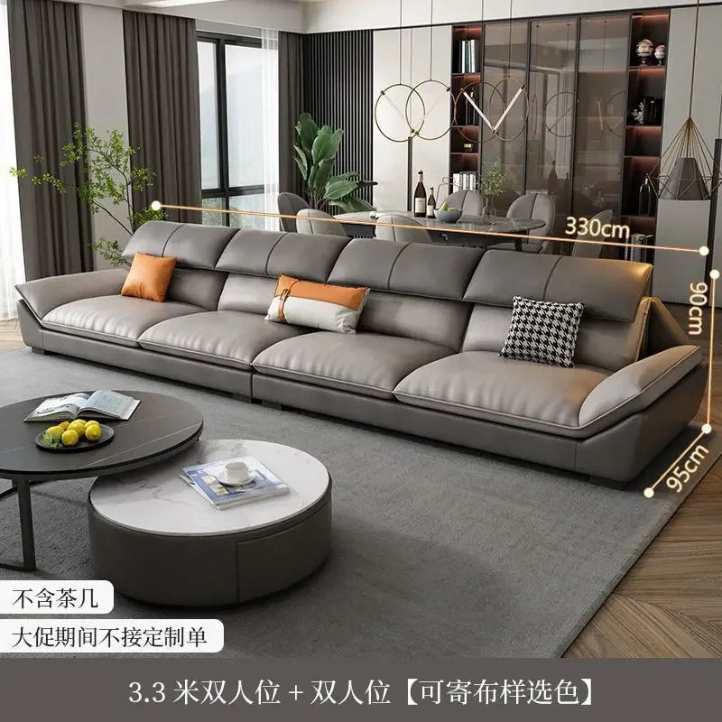 Nordic leave-in light luxury technology cloth sofa modern simple living room fabric latex minimalist sofa