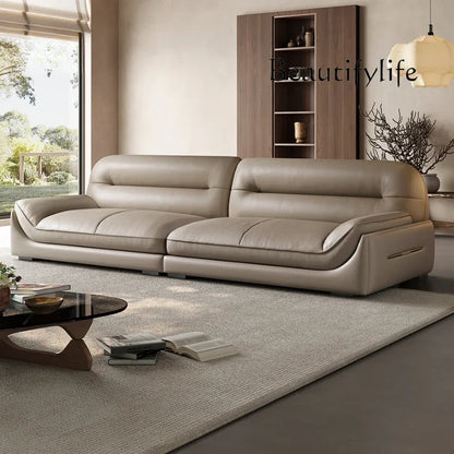 zL MM Lounge Leather Filler Sofa Living Room Luxury Italian Nordic Lazy Couch Recliner Mini 3 Seater Divani Da Soggiorno Furnitu
