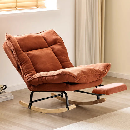 Modern Single-Person Sofa Chair Lounge Rocking Chair Recliner Living Room Balcony Relaxation with Contemporary Design
