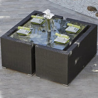 Outdoor rattan tables and chairs balcony rattan sofa courtyard leisure rattan art