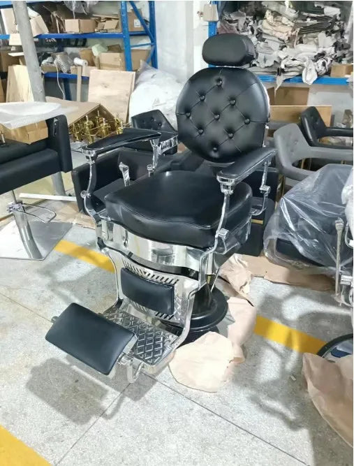 HT hairdressing special large chair barber shop hair cutting retro chair