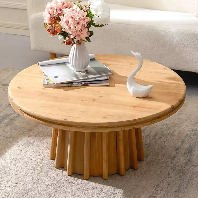 Japanese Round Coffee Tables Elegant Aesthetic Aesthetic Vintage Coffee Tables French Space saving Table Basse Furniture