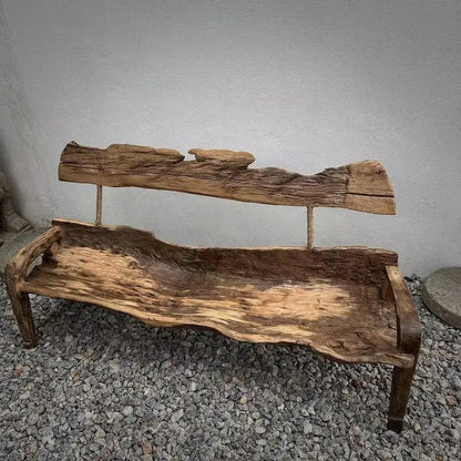 Dead wood back chair courtyard space balcony leisure back chair dead wood ornament