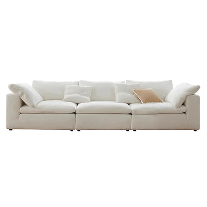 Compact Straight-Back Fabric Sofa Vacuum Compressed Cloud Feel L-Shaped Sofa for Living Rooms Sectional Foam Sofa Set Furniturep