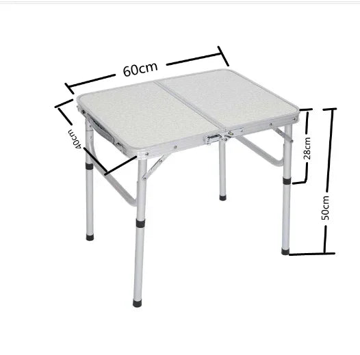 Ultra-light Aluminum Alloy Outdoor Folding Table Camping Picnic Portable Barbecue Table Night Market Stall Small Table