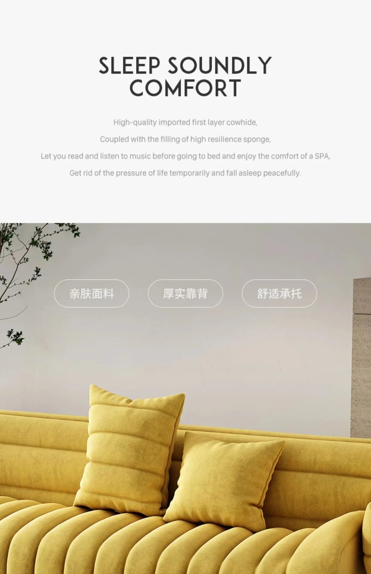 Simple modern creative banana boat sofa designer Nordic small apartment light luxury sofa