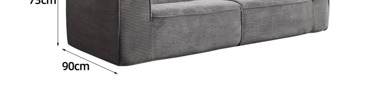 Italian minimalist vacuum sponge compression sofa modern simple corduroy small apartment living room tofu block sofa furniture