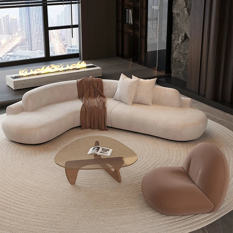 Puffs Cloud Living Room Sofas Nordic Cute Lazy Bedroom Floor Outdoor Sofa Strawberry Makeup Tables Divano Postmodern Furniture