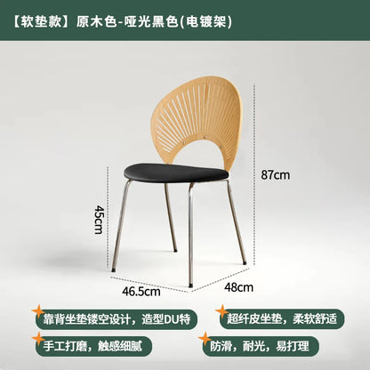 Home Furniture Restaurant Dining Chairs Living Room Leisure Chair Customized Stainless Steel Chairs Single Backrest Armchair