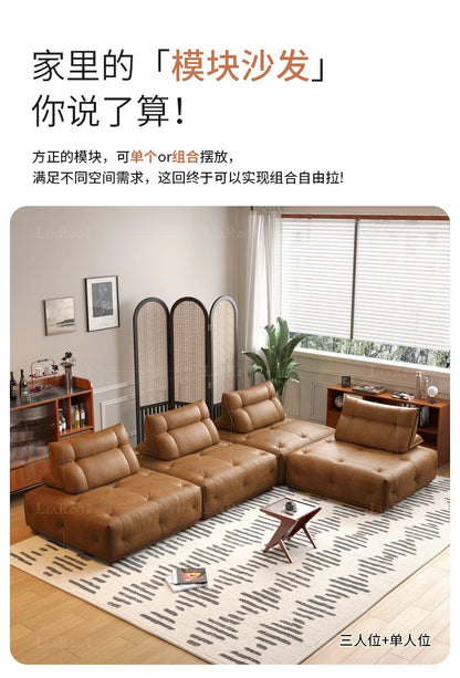 Adults Sleep Living Room Couch European Brown Villa Modular Corner Sectional Sofa Double Lounge Leather Canape Salon Furniture