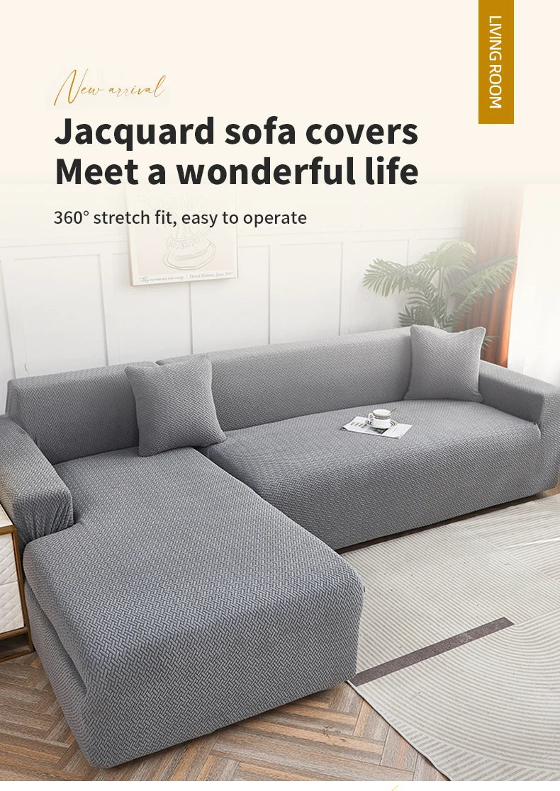 1 PC Jacquard Sofa Cover dustproof Sofa Cover For Living Room Protector Removable Washable Slipcover
