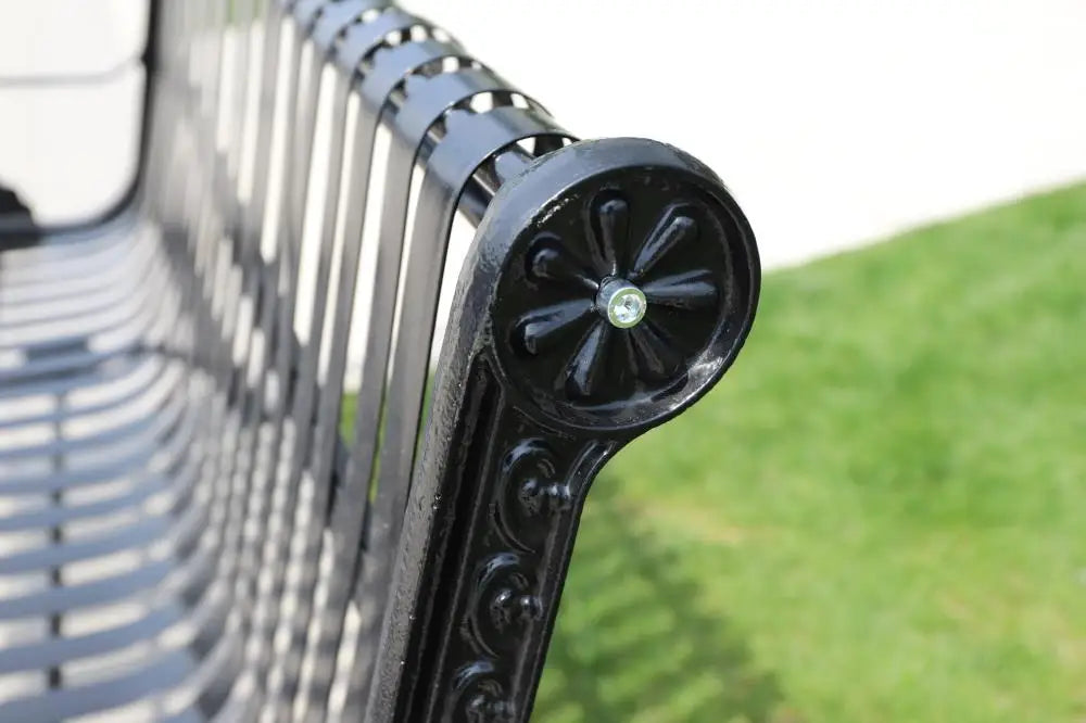 Luxury Park Metal Benches Seat Outdoor Garden Patio Cast Iron Benches