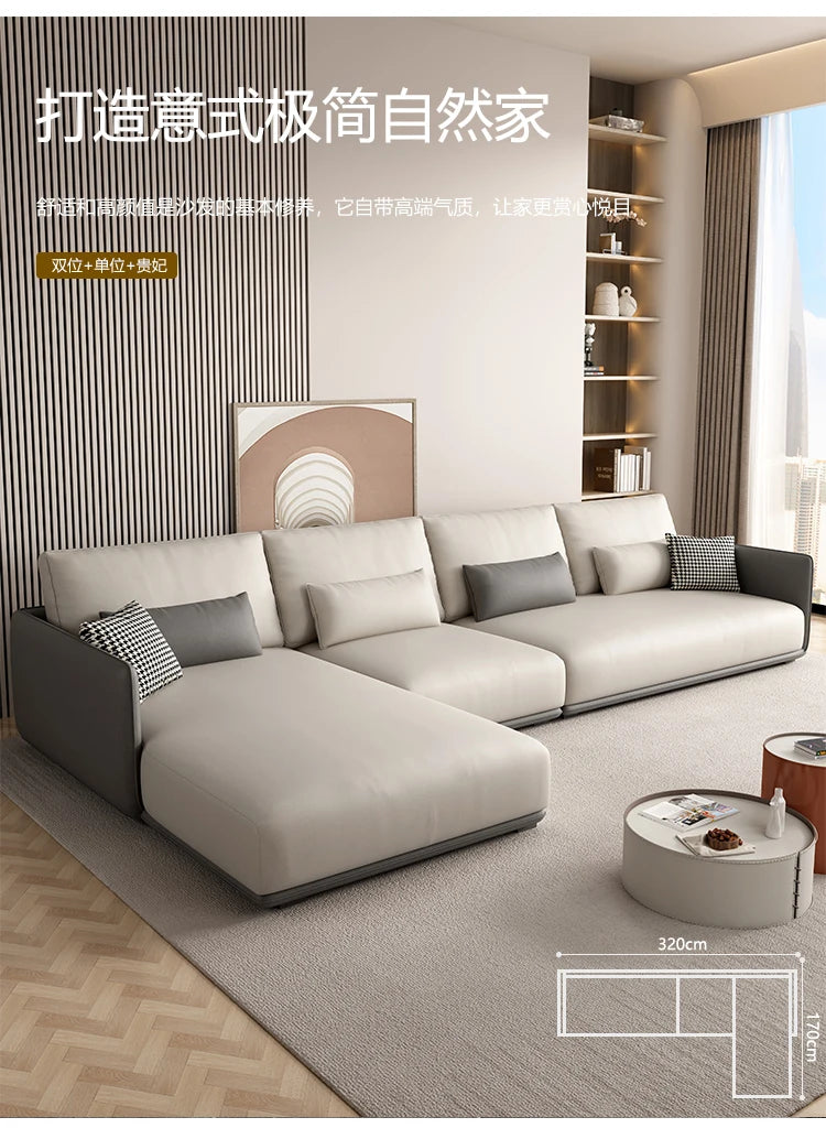 Designer Simple Soft Couches Living Room Comfortable Wood Luxury Modern Sofa Puffs Nordic Home Couch Wohnzimmer Home Furniture