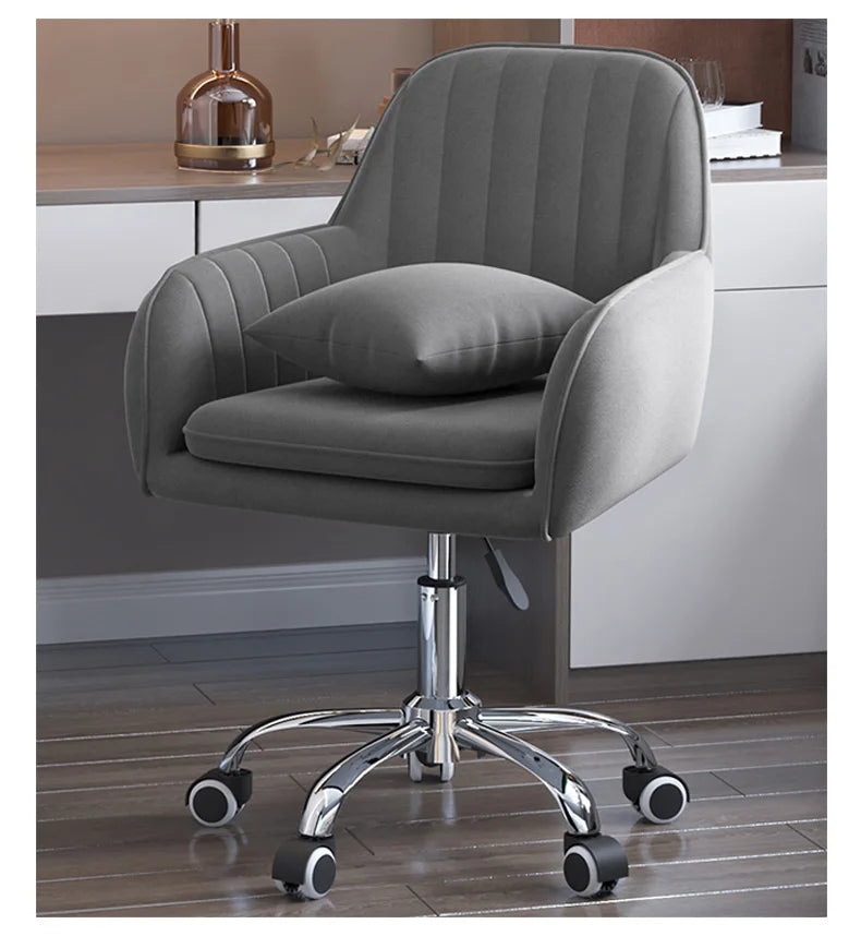 Modern Bedroom Comfortable Learning Chair Lift Swivel Office Chairs Study Room Chair Home Armrest Backrest Leisure Makeup Chair