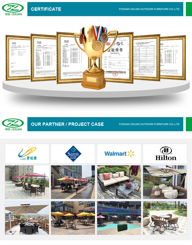 Patio Outdoor Furniture Cast Aluminum Chairs and Table Garden Metal Dining Sets Balcony Leisure Furniture Barbecue