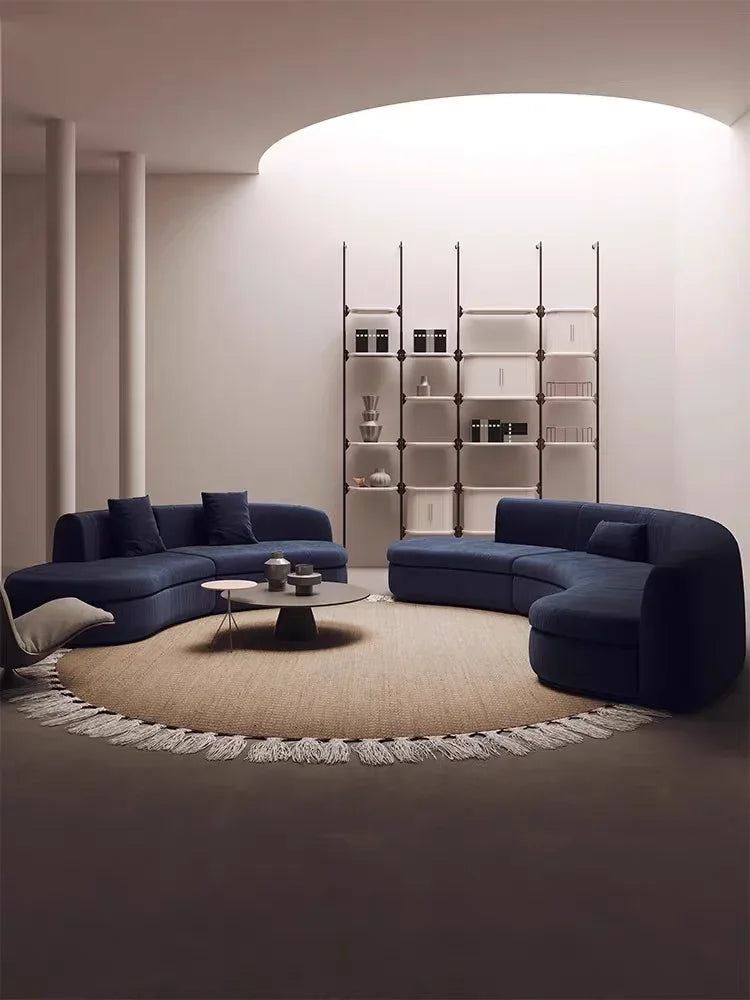 Semicircular curved sofa living room light luxury modern designer fabric sofa hotel B & B02A
