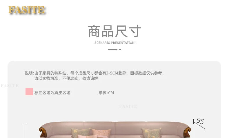 Leather sofa combination first layer cowhide modern new Chinese living room solid wood sofa furniture