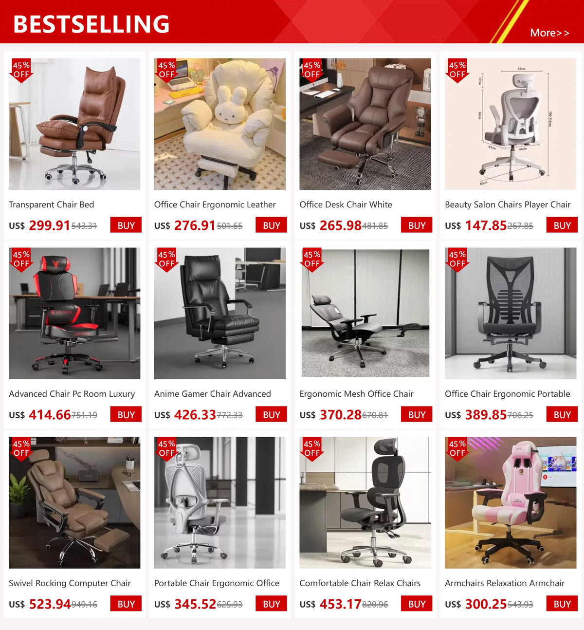 Bed Chair Rotating Comfy Anime Gamer Comfortable Game Relaxing Office Desk Chairs Meeting Kids Dining Chiffon Relax Pc Room Low