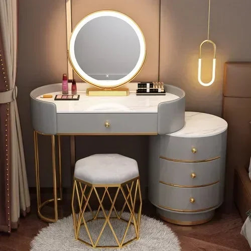Vanity Table Stand Makeup Vanity Table Girls White Bedroom Desk Vanity Table Drawers Storage Coiffeuse De Chambre Home Furniture