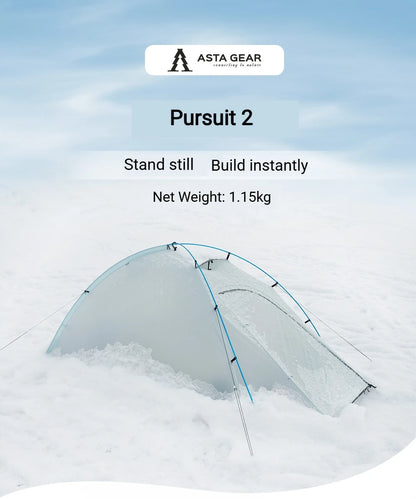 2 Person Ultralight Backpacking Tent Waterproof 3000mm 10D Nylon Double Layer Windproof Tent Camping Hiking Trekking Outdoor