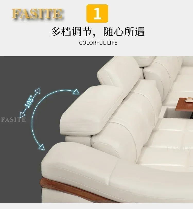 Premium Top Notch Long Lasting Genuine Leather Sofa Cowhide Top Layer, Large And Small Unit, Living