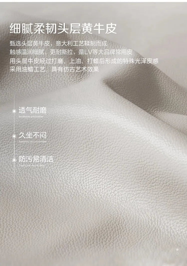 American vintage leather sofa living room solid wood country European style sofa inline furniture