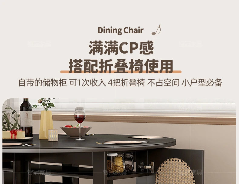Waterproof Chair Dining Table Breakfast Modern Chair Side Dining Table Space Savers Round Set Sala Da Pranzo Home Furnitures