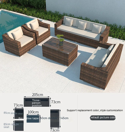 # Rattan Outdoor Wicker Patio Garden Sofa Fancy Sofa and Table Sets