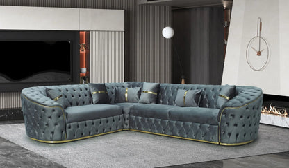 Modern Comfortable Corner Sofa Set for Living Room Home Furniture with Stylish Hall Application