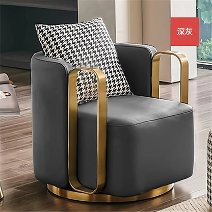 Light luxury rotatable lazy sofa chair hotel clubhouse reception negotiation chair  FT