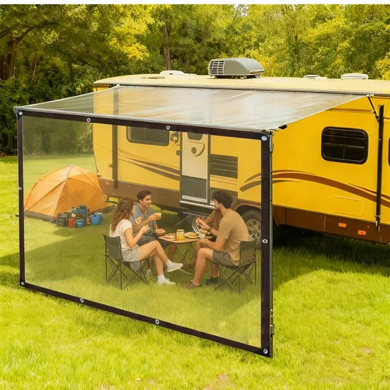 Transparent PVC Waterproof Cloth for Garden Plant Thermal Protection Rainproof Balcony Window Clear Sunshade Canopy