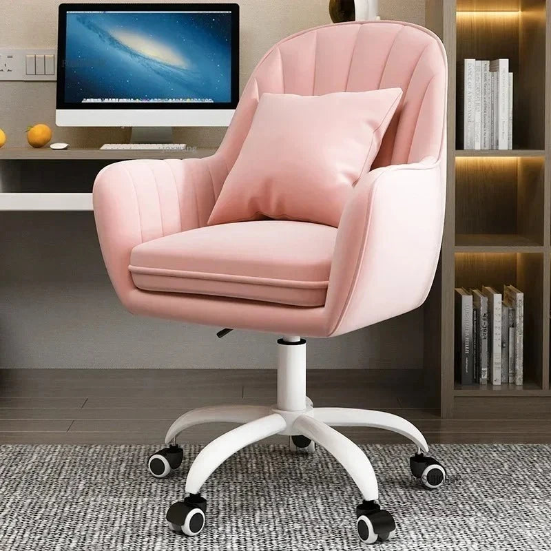 Leisure Bedroom Student Dormitory Computer Chair Home Furniture Backrest Office Chairs Front Desk Hotel Lifting Swivel Armchair
