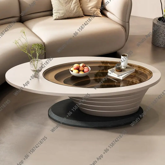 Table basse moderne et simple pour petit appartement, design créatif, nouvelle collection, table basse de luxe légère pour salon