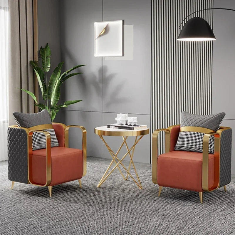 Living Room Single Sofa Dining Chair Victoria Relax Armchair Voven Upholstered Replacement Chairs Booster Nordic Floor Furniture