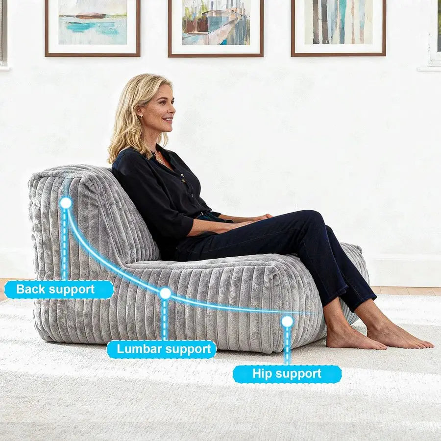 Bag Chair Bean Bag Chair for Adults, Teens, and Children.Bean Bag Chair Memory Foam for Living Rooms, Bedrooms, Dorms, or Balcon