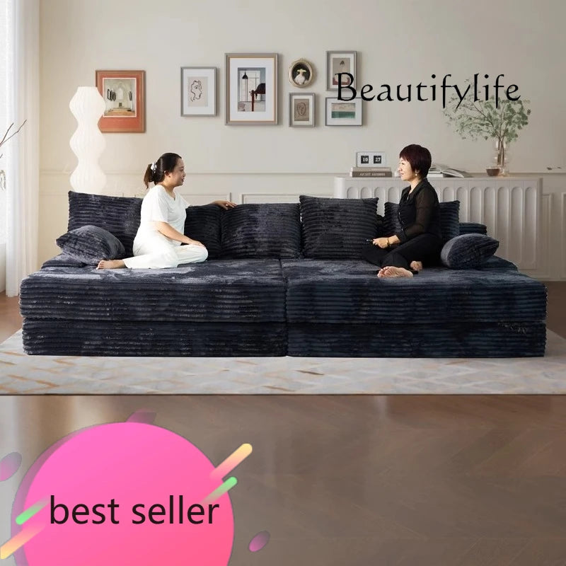 Bed Luxury European Sofa Armrest Adults Villa Floor Vacuum Compressed Couch Living Room Recliner Divano Sottovuoto Furniture