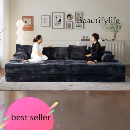 Bed Luxury European Sofa Armrest Adults Villa Floor Vacuum Compressed Couch Living Room Recliner Divano Sottovuoto Furniture