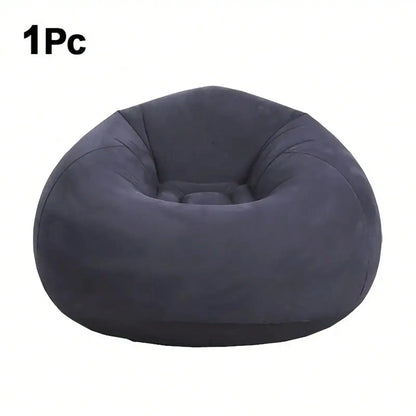 Inflatable Soybean Bag Chair - Soft/Comfortable Lazy Seat for Living Room/Office/Outdoor Camping (Father's Day Gift)