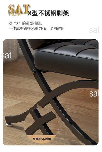 Balcony Throne Relax Reading Modern Room Decor Fashion Chairs Black Metal Living Room Chairs Comfortable Sillones Home Design